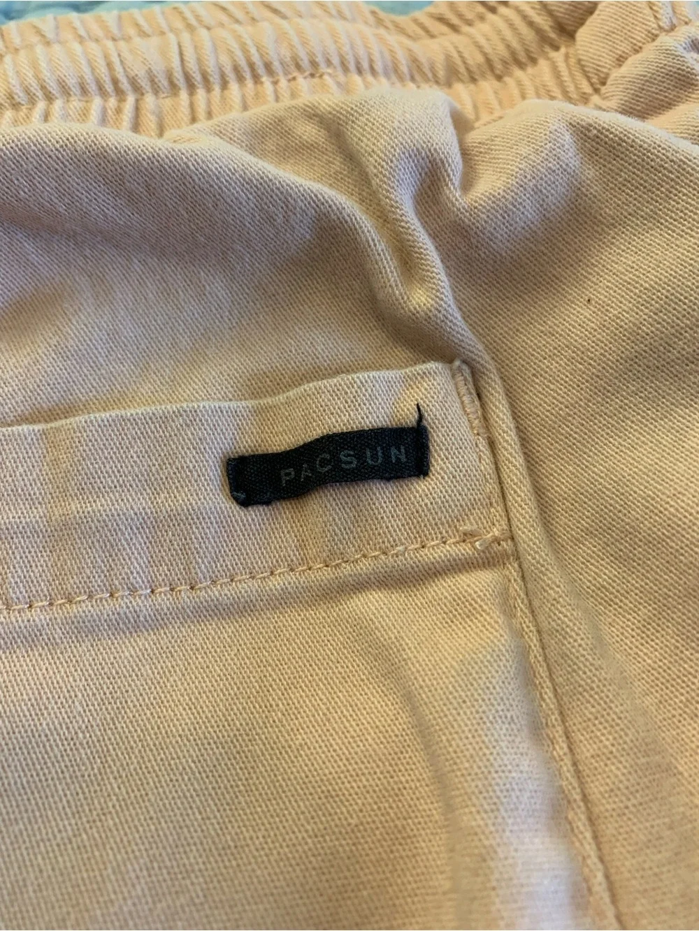 PacSun Peach Light Pink Cotton Drawstring Casual Shorts Volley | L